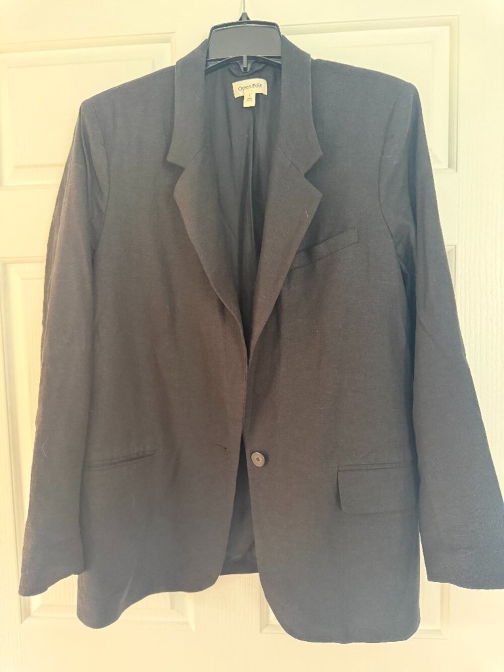 Open Edit linen lined blazer